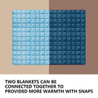 Zzlamb Water-Repellent Camping Blanket For Kids, Outdoor Portable Travel Down Throw Blanket, Lightweight Duck Down Lap Quilt For