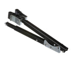 Attwood 460-Adj Adjustable Transom Saver, 36 To 60 Inches, Steel Construction, Rubber Pads, Corrosion-Resistant Black Finish