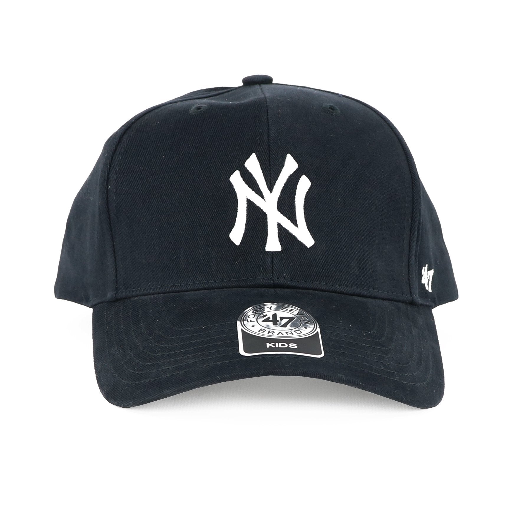 '47 Brand Mlb New York Yankees Baseball Cap Baseball Hat (Navy/White, Kid 4-7)