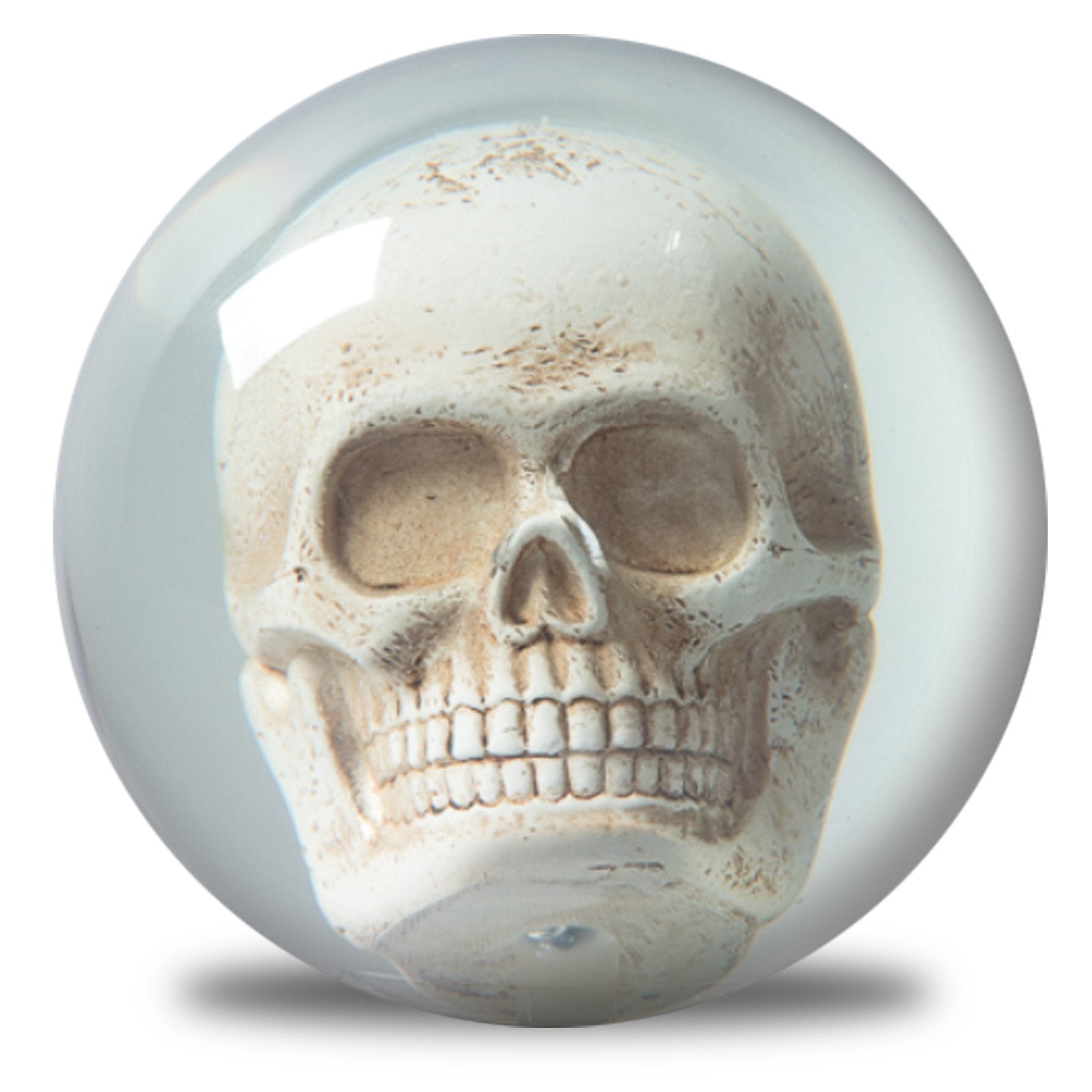 Kr Strikeforce Clear Skull Undrilled Bowling Ball, Clear, 15Lb