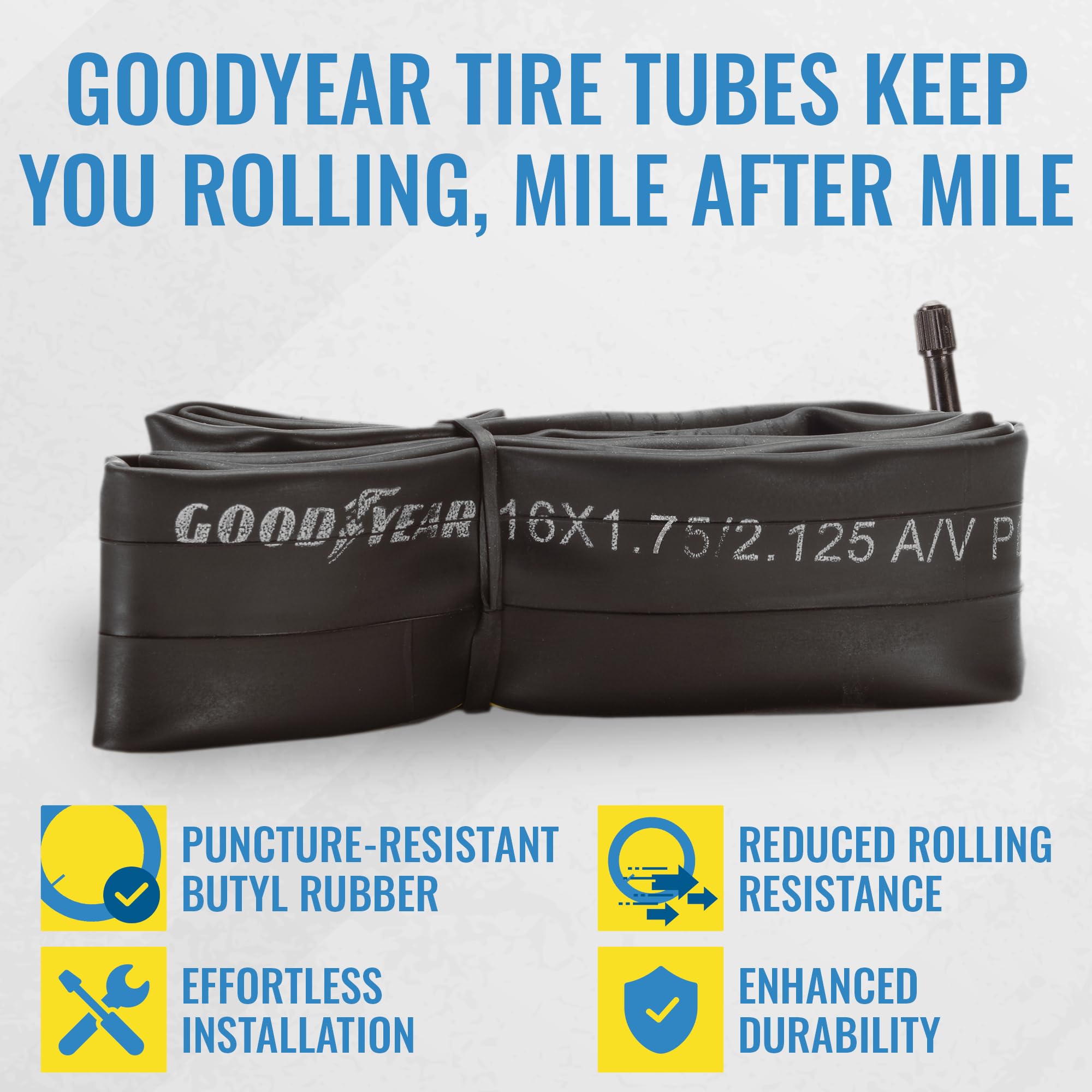 Goodyear Bicycle Tube, 16 X 1.75/2.125