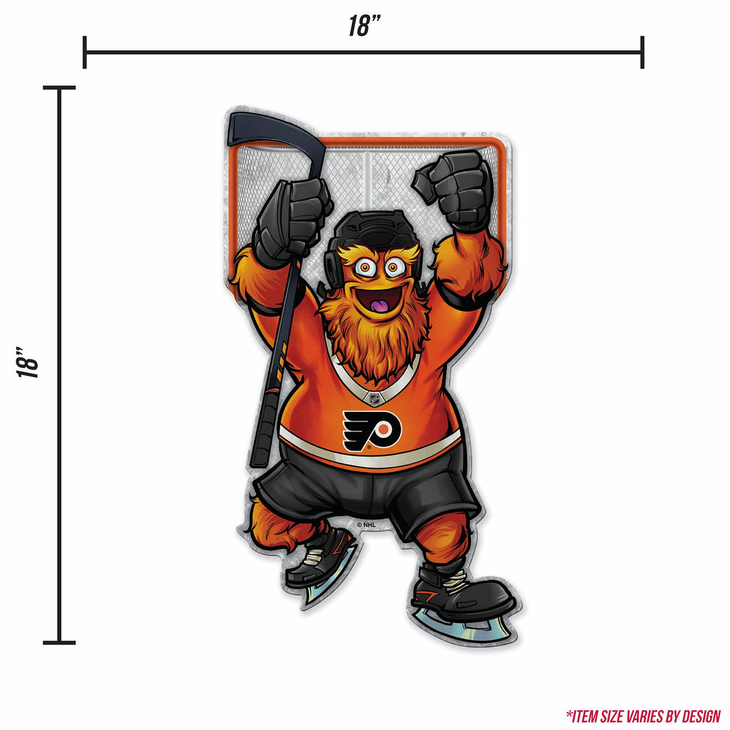 Rico Industries Nhl Philadelphia Flyers Mascot Shape Cut Pennant - Home And Living Room D  Cor - Soft Felt Ez To Hang 18X0.10X18