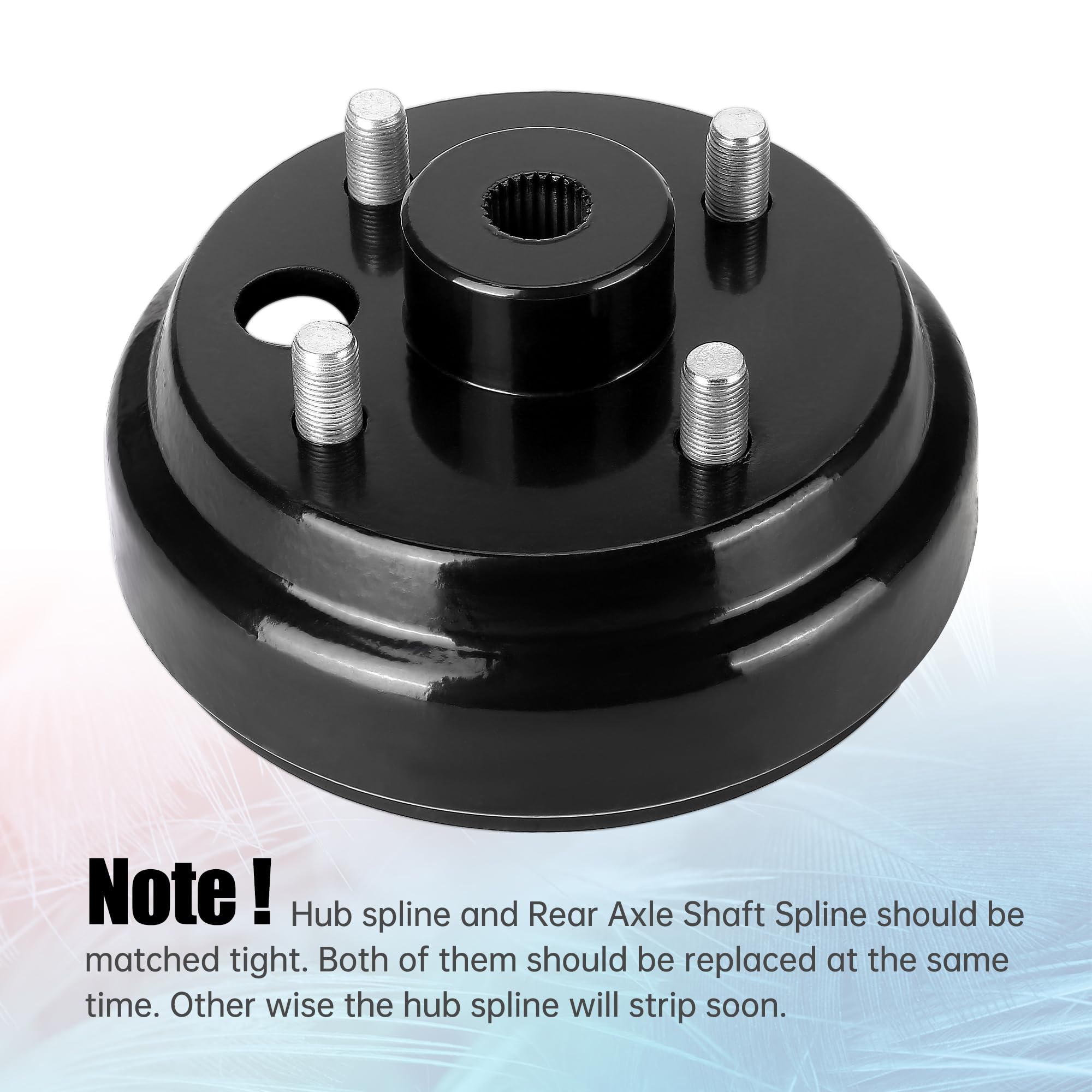 10L0L Golf Cart Brake Drum Hub Assembly (Electric) For Ezgo Txt Replaces Oem# 19186G1P, 2-Pack