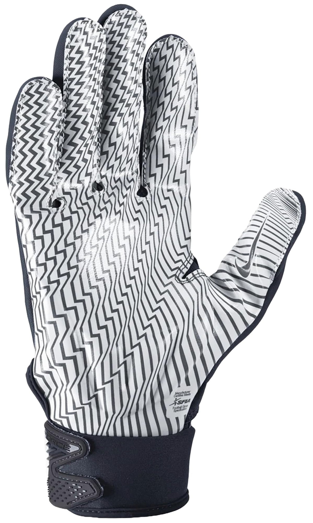 Nike D-Tack 7.0 Lineman Football Gloves Navy | Navy | White, Medium