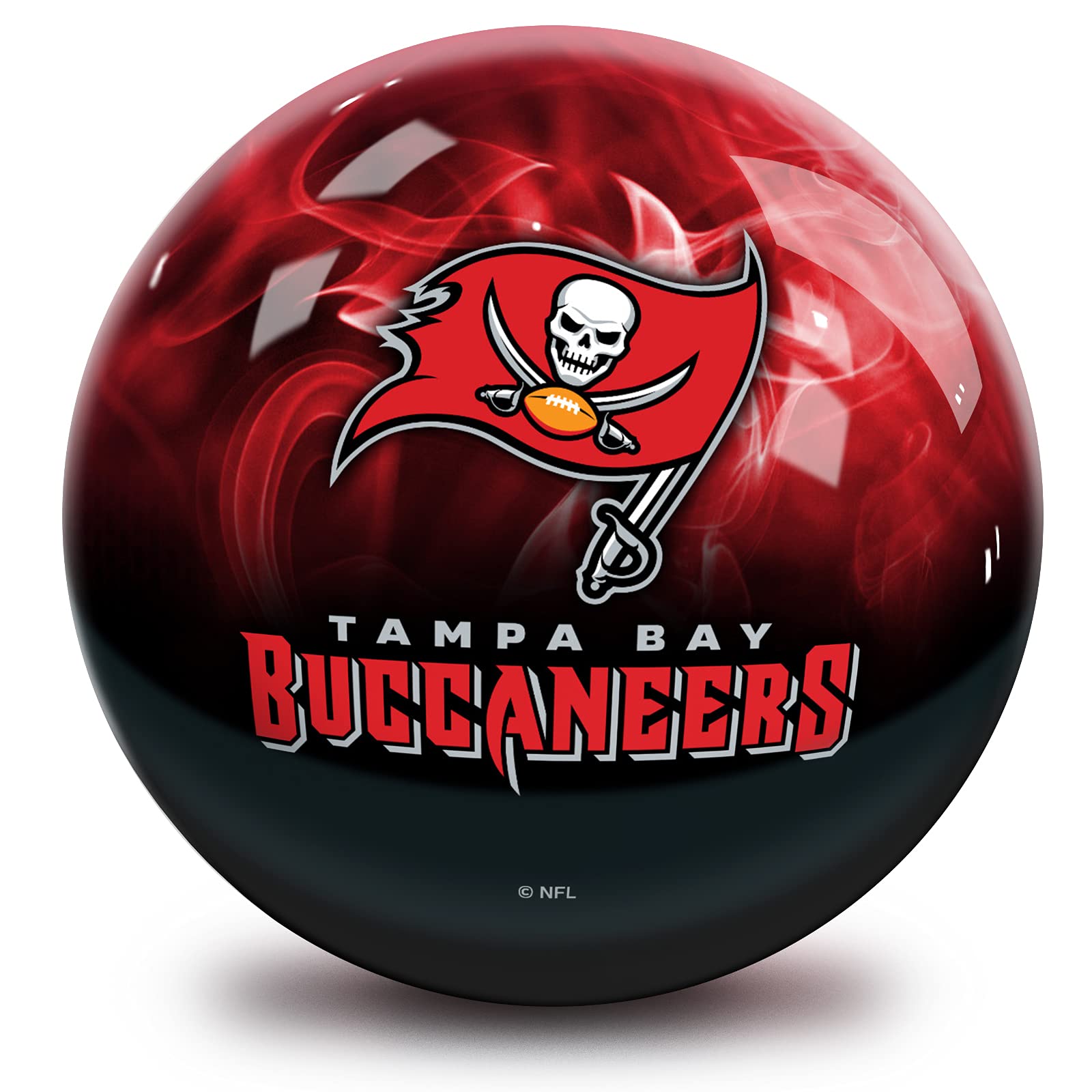 Tampa Bay Buccaneers Nfl On Fire Bowling Ball 14Lbs