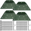 Yaocom 4 Pcs A Frame Bracket for Swing Set Wooden Swing Accessories Fitting for Playground Outdoor High Strength Support, Green