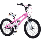 RoyalBaby Freestyle 7 Kids Bike 18 Inch Wheel Bicycle Beginners Girls Ages 5-8 Years, Kickstand and Water Bottle Included, Pink