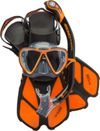 Cressi Bonete Pro Set, Black/Orange, L/Xl