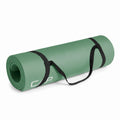 CAP Barbell High Density Exercise Yoga Mat with strap, 68x24x 1/2 - Sage Green