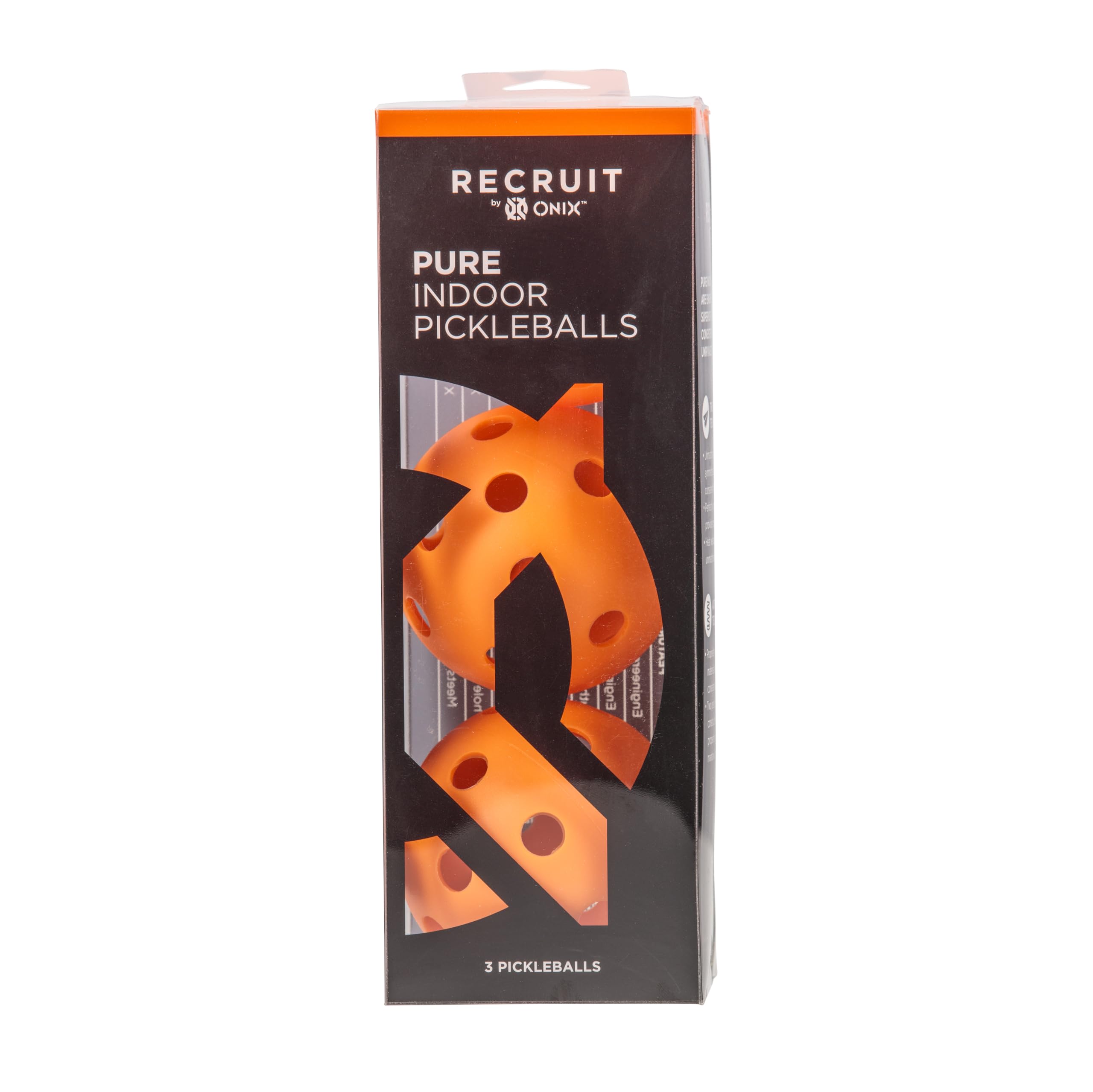 Onix Recruit Indoor Pickleball Ball, 3