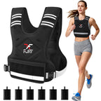 FUFF Weighted Vest Woman, 4-10 Lb Adjustable Weight Vest for Women Men, Female Strength Training Body Vest for Walking Exercise 