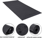 Zeny Exercise Equipment Mat Treadmill Mat 8X3 Ft Floor Mat High Density Fitness Gym Mat For Indoor Bike Cycling Mat,Jump Rope Ma