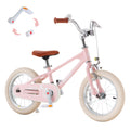 RoyalBaby EZ Kids Bike,14 Inch Convertible Balance to Pedal Bike for Boys & Girls,Beginner Bicycle for Ages 3-5 Years,Pink