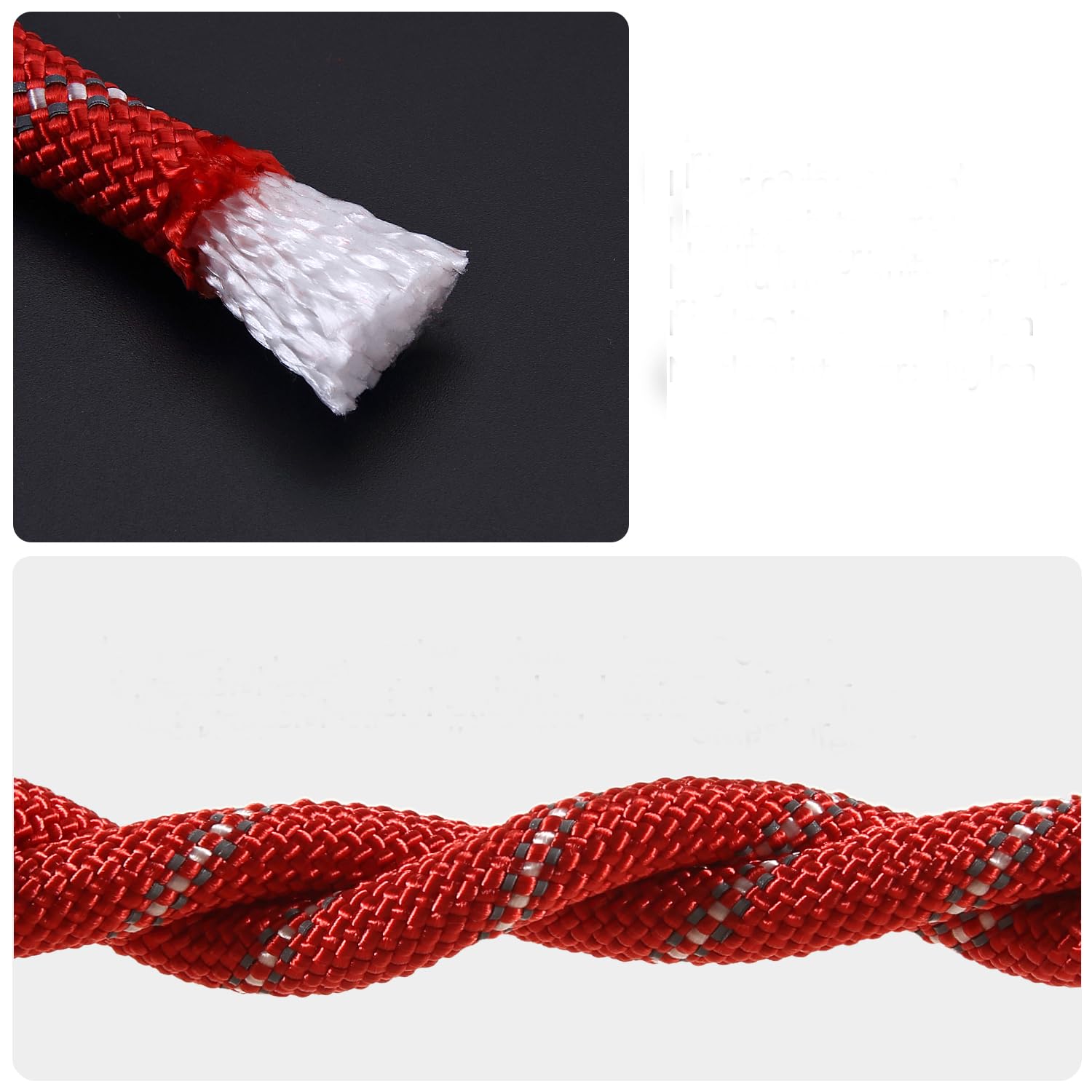 Northpada 3/8 In (10Mm) X 16 Ft (5Meter) Static Outdoor Rock Climbing Rope, Nylon Rope, Arborist Tree Rope, Marine Rope, Rappell