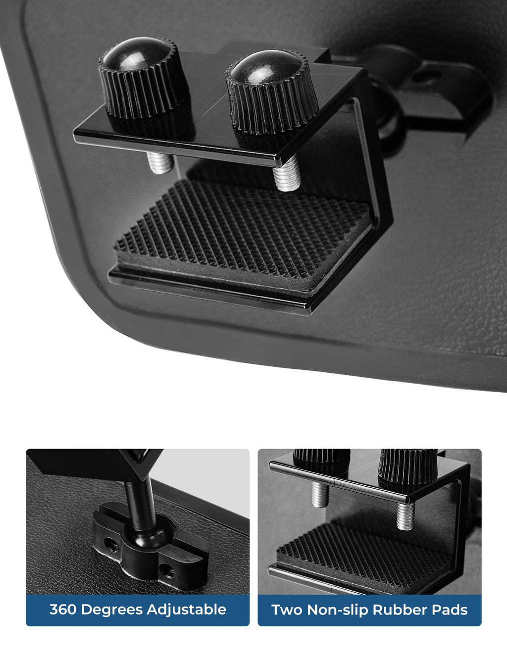 Kemimoto Boat Mirror, 8 In X 4 In Upgraded Universal Boat Rear View Mirror, Marine Mirror For Ski Boats Pontoon Boat Water Skiin