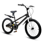 Royalbaby Freestyle Kids Bike 20 Inch Wheel Bicycle Teens Bmx With Dual Hand Brakes Kickstand Boys Girls Ages 6-10 Years, Black
