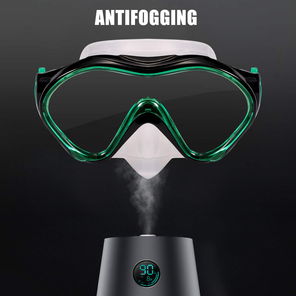 Fpxnb Kids Swim Mask, Swimming Goggles With Nose Cover, Snorkel Mask Diving Mask For Scuba Snorkeling, Anti-Fog Lens Waterproof
