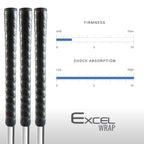 Winn Excel Wrap Oversize Golf Grip  Extremely Cushioned & Ultra Comfortable, Ultra-Tacky Feel & Shock Absorption, 65% More Shock