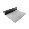 TONE Fitness Yoga Mat 1/4 Thick Non Slip Exercise & Pilates Mat for Home Workouts with Carrying Strap | V Pattern | Black/Gray