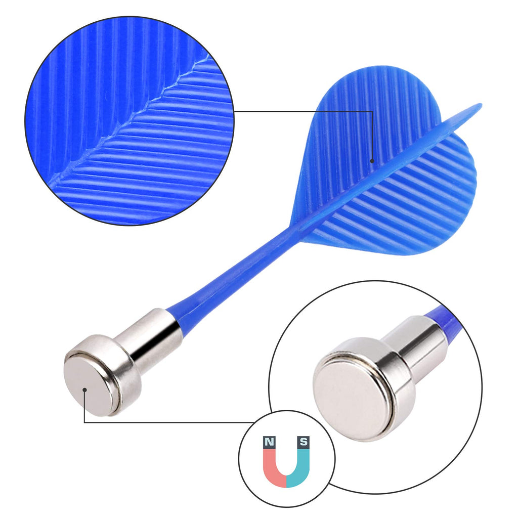 Accmor 36 Pcs Magnetic Darts, Plastic Darts Replacement Dart For Magnet Dartboard, Magnetic Darts For Kids Adults Target Game To