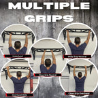 Gronk Fitness - Ceiling Mounted Multi-Grip Chin Up Bar - Pull-Up Bar For Home - Mounted Pull Up Bar - Perfect For Bodybuilding &