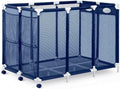 Modern Blue Pool Storage Bin - Xx-Large | Nylon Mesh Basket Organizer For Your Goggles, Beach Balls, Floats, Swim Toys & Accesso