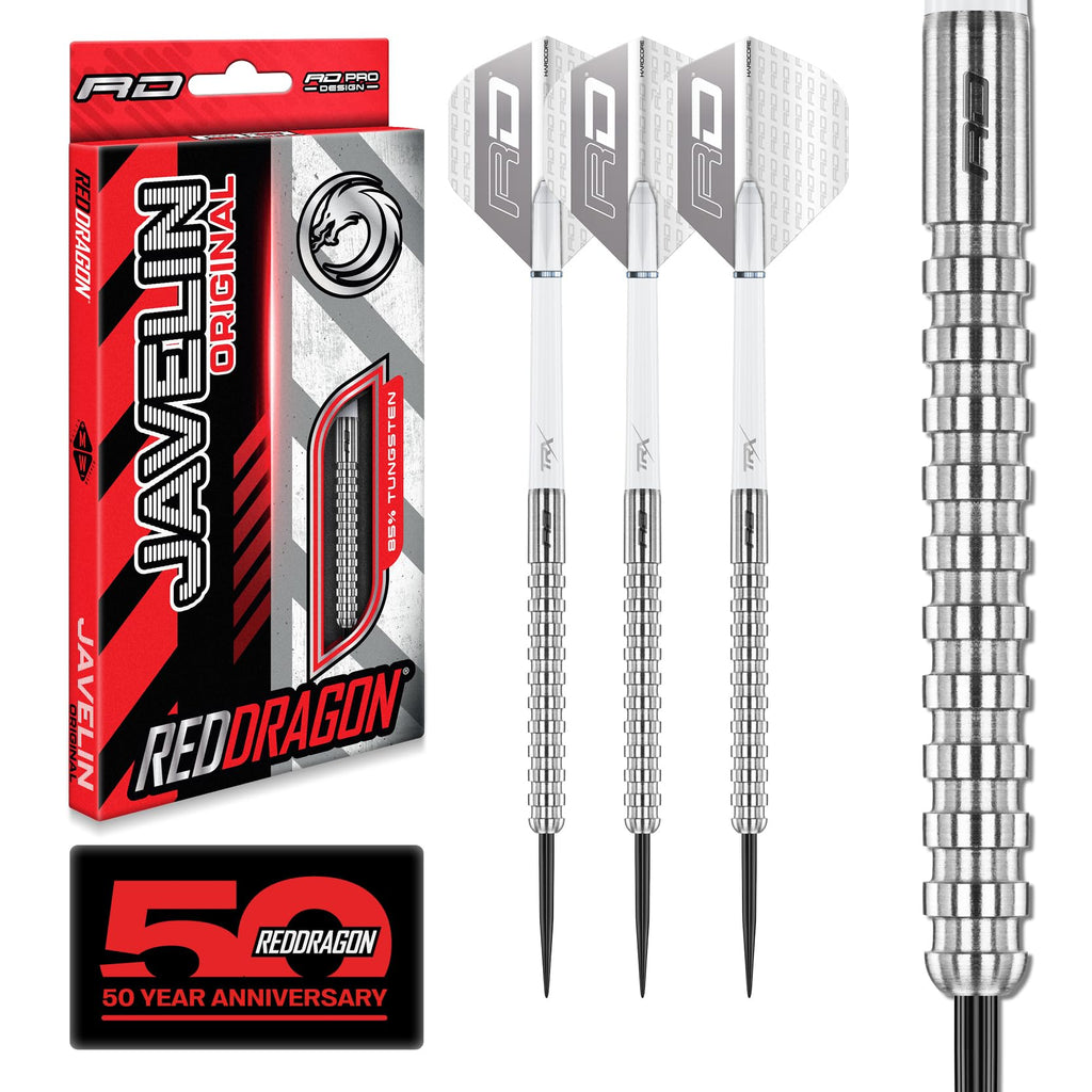 Red Dragon Javelin: 20G - Tungsten Darts Set With Flights And Stems