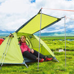 Adjustable Tarp Pole Canopy Pole Set Of 2, Portable Tent Poles Rodsfor Camping Tarps,Tent,Awnings, Shelters, Hiking