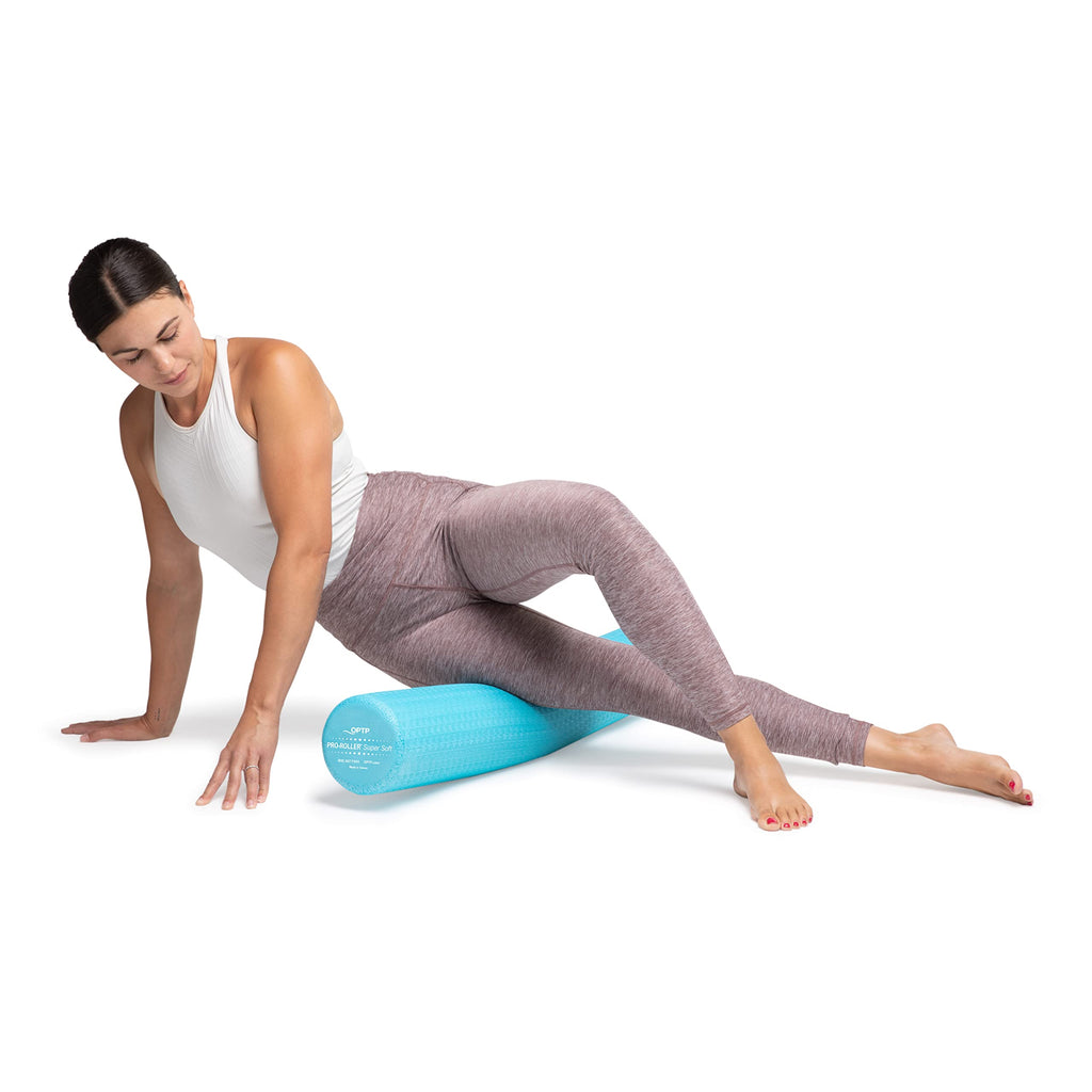 Pro-Roller Super Soft - Optp Foam Roller 36 Inch X 6 Inch - Super Soft Density - Light Blue Low Density Foam Roller For Physical