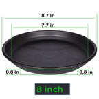 Saucerhome 5 Packs Plant Saucer Pot Tray 6 8 10 12 14 16 Inch Plastic Flower Planter Saucers And Drip Trays For Indoors Outdoors