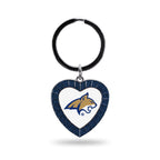 Rico Industries Ncaa Montana State Bobcats Ncaa Rhinestone Heart Colored Keychain, Navy, 3-Inches In Length