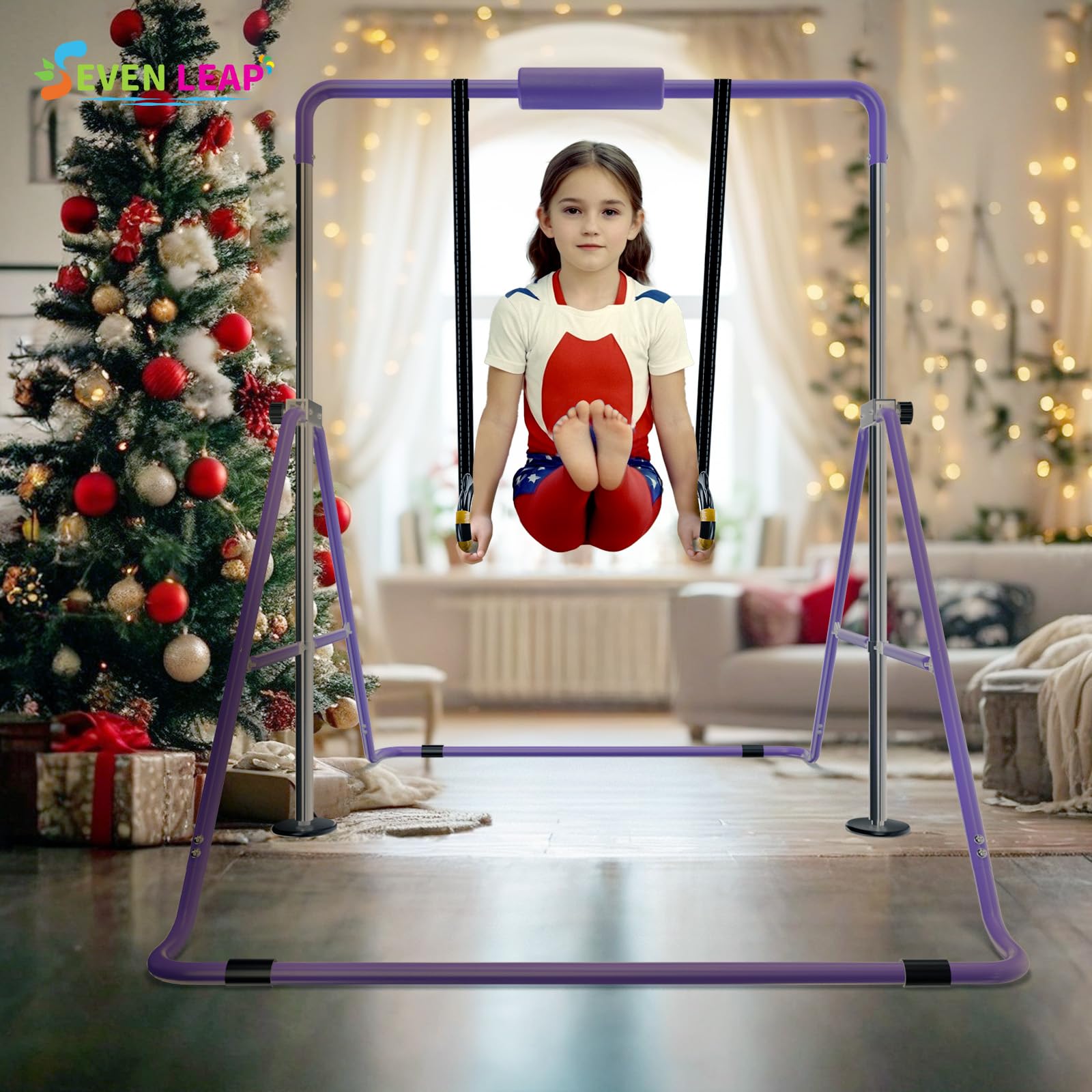 Seven Leap Expandable Bar For Junior Gymnasts - Adjustable And Folding Design