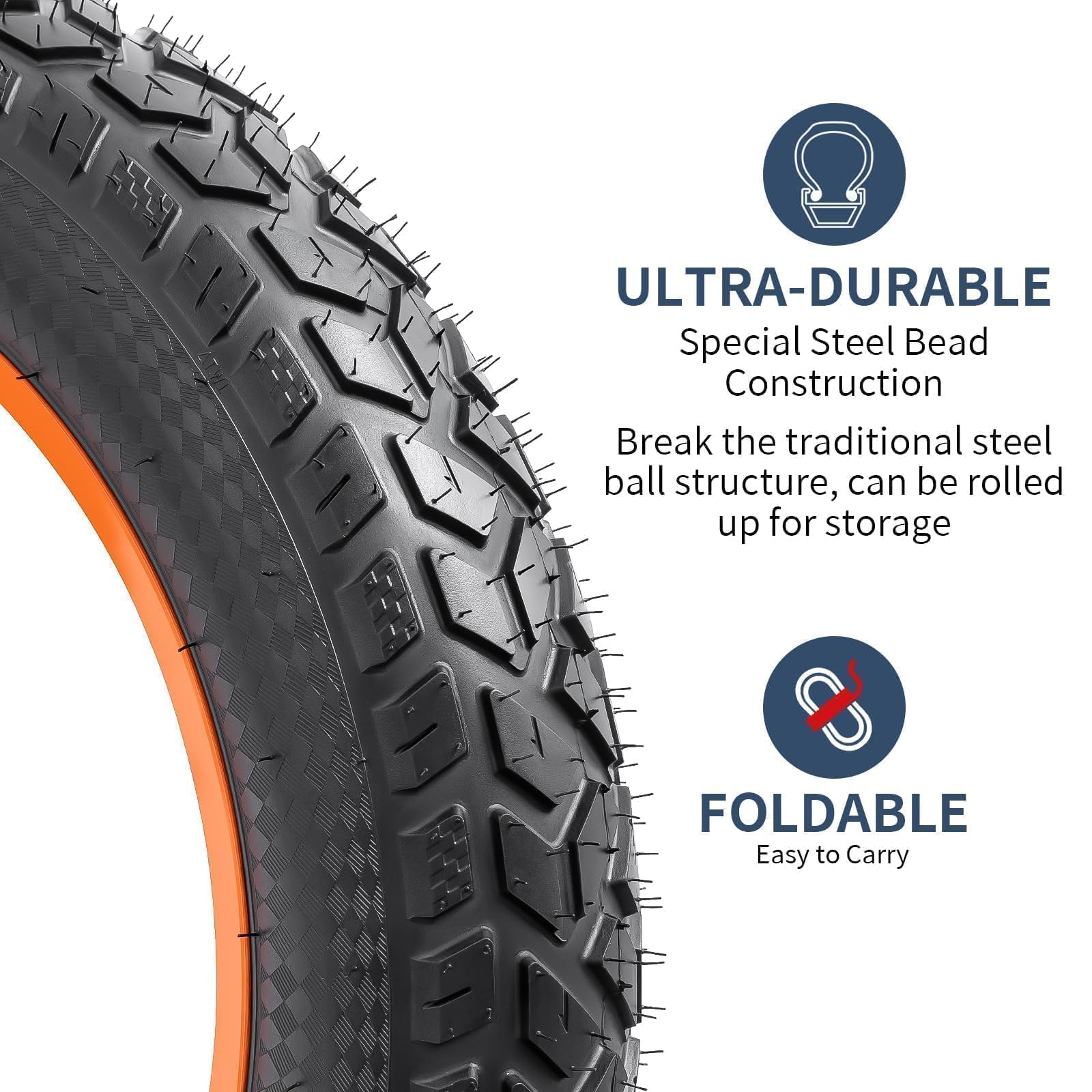 2 Pack 20'' E-Bike Fat Tires Heavy Duty 20 X 4.0 (102-406) Plus 20'' Bike Tubes 20 X 3.5/4.0 Av32Mm And 2 Nylon Rim Strips Compa