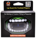 Oral Mart Football Mouth Guard (Green Monster) - Lip Guard Mouthpiece - Football Mouthguard Pacifier Protector
