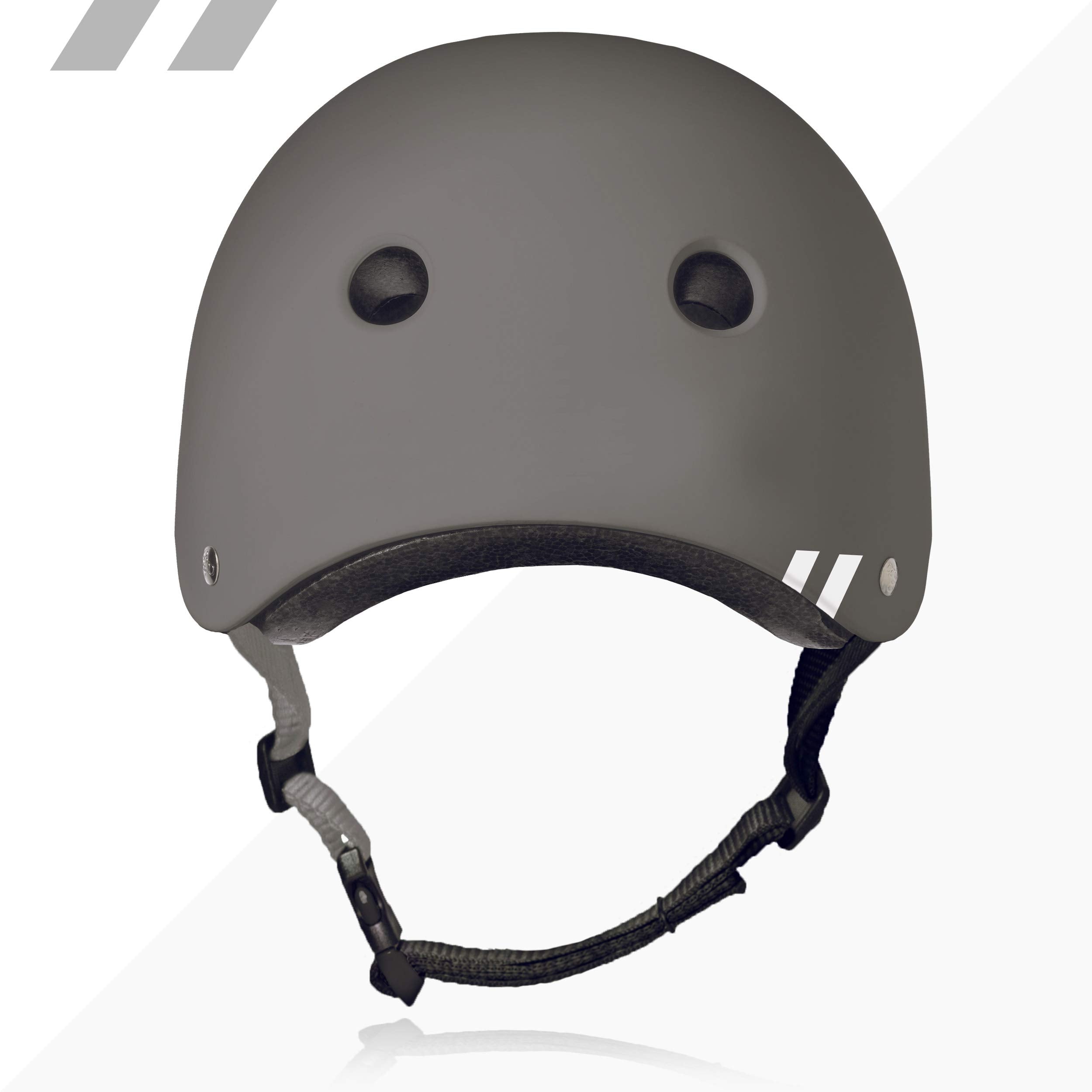 80Six Dual Certified Kids Bike, Scooter, And Skateboard Helmet, Grey Matte, Junior - Ages 5+