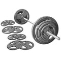 Fitvids Cast Iron 1 Standard Weight Plates Including 5FT Standard Barbell Bar & Star Locks, 95 Pounds Set