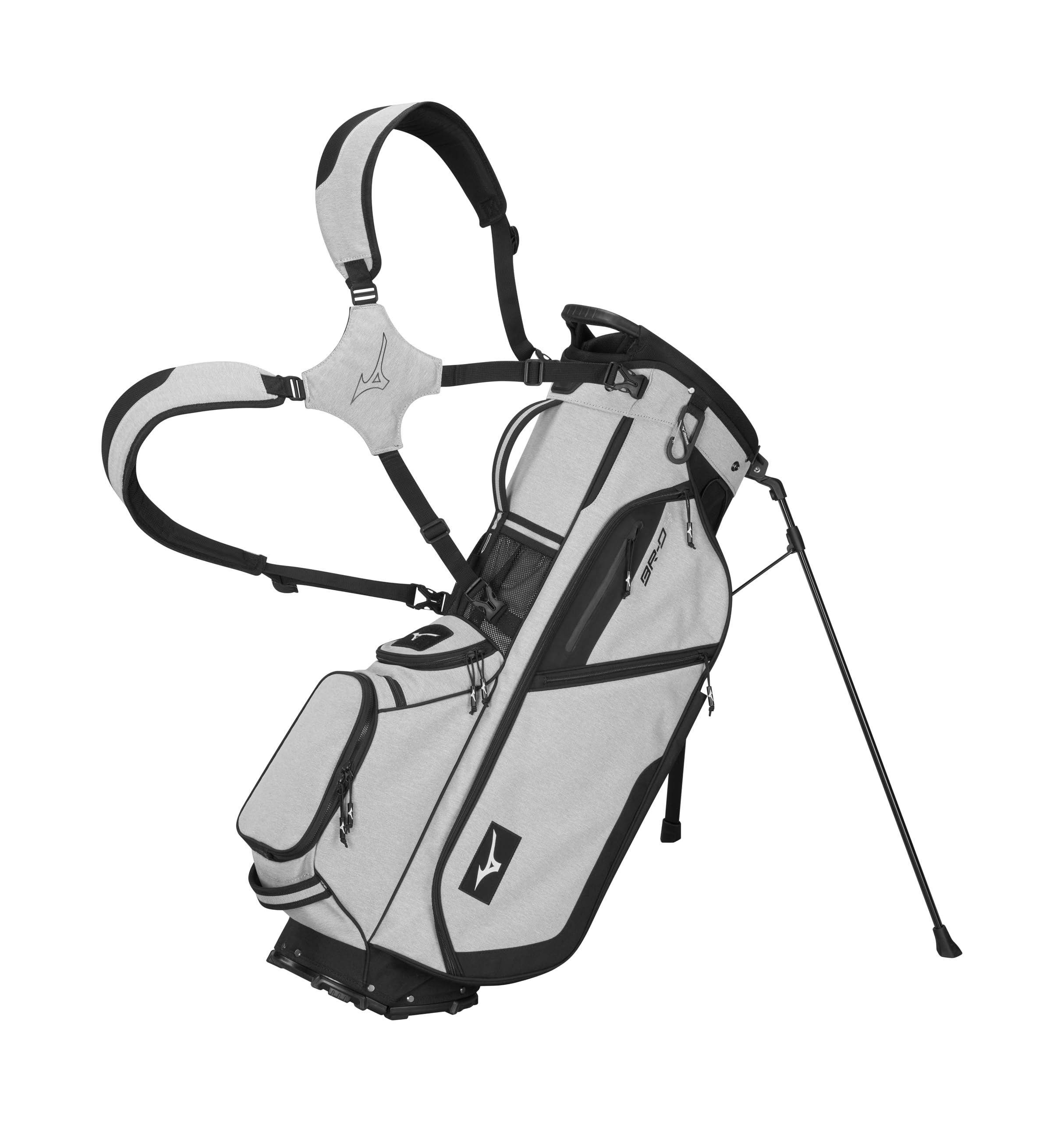 Mizuno BR-D4 Stand Golf Bag | 9 Inches | Heathered Grey
