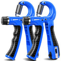 Kdg Hand Grip Strengthener 2 Pack(Blue) Adjustable Resistance 10-130 Lbs Forearm Exerciser,Grip Strength Trainer For Muscle Buil