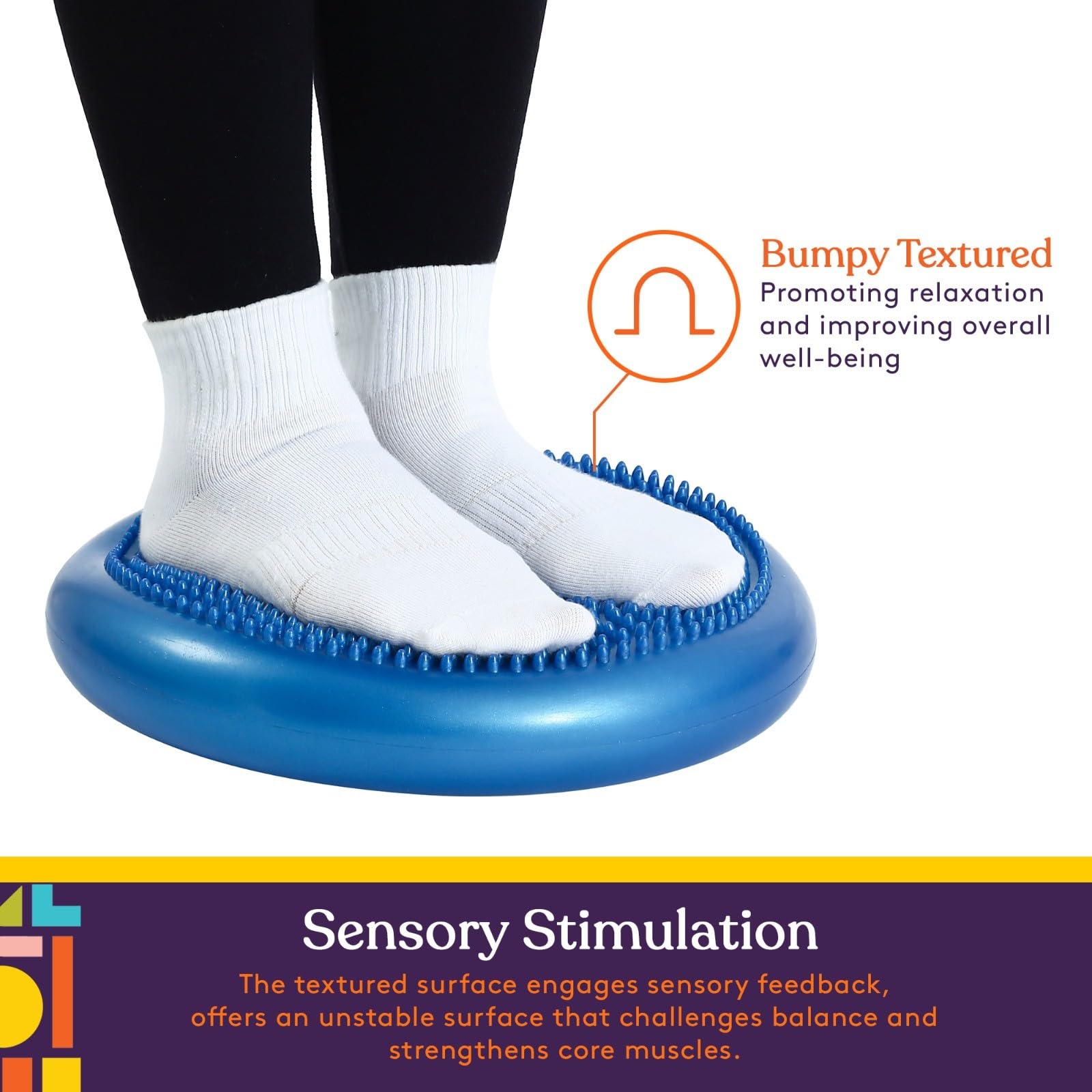 Special Supplies Stability Cushion Balance Pad For Core Strength Trainer And Flexibility, Tactile Sensory Disc For Standing Or S