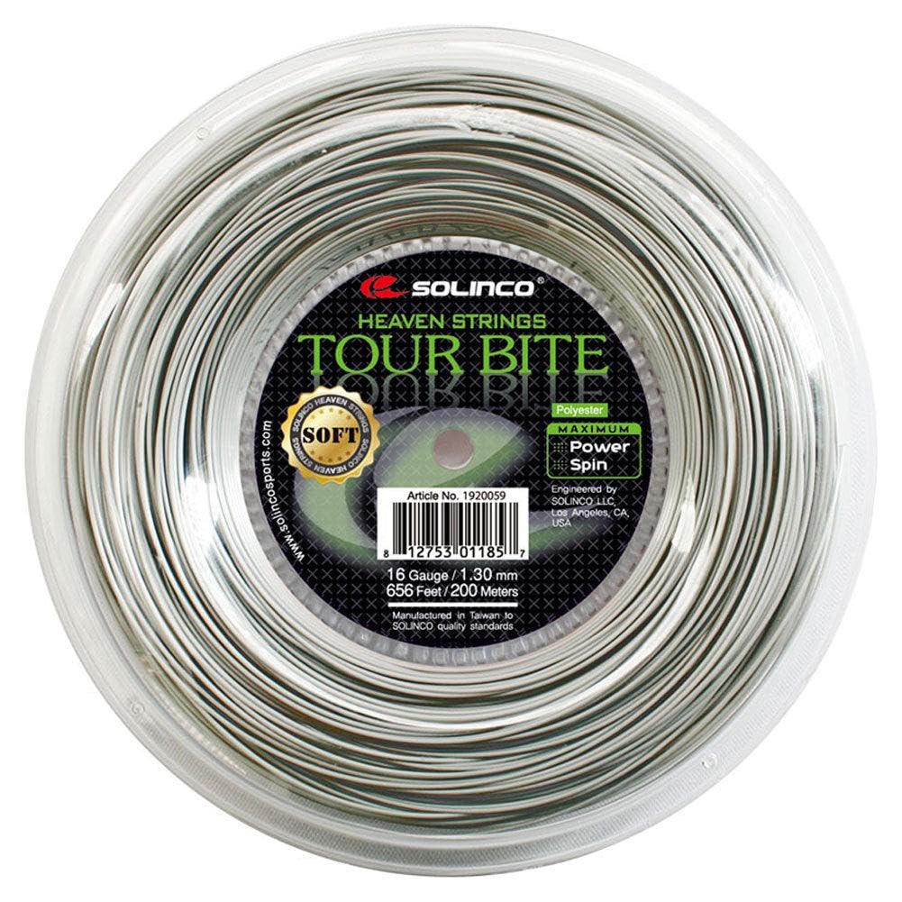 Solinco Tour Bite Soft Tennis String Reel Light Silver (18 Silver)