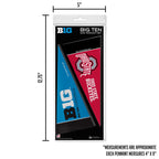 Rico Industries Ncaa Big Ten Complete 4'' X 9'' Felt Mini Pennant League Set (Includes All Teams)