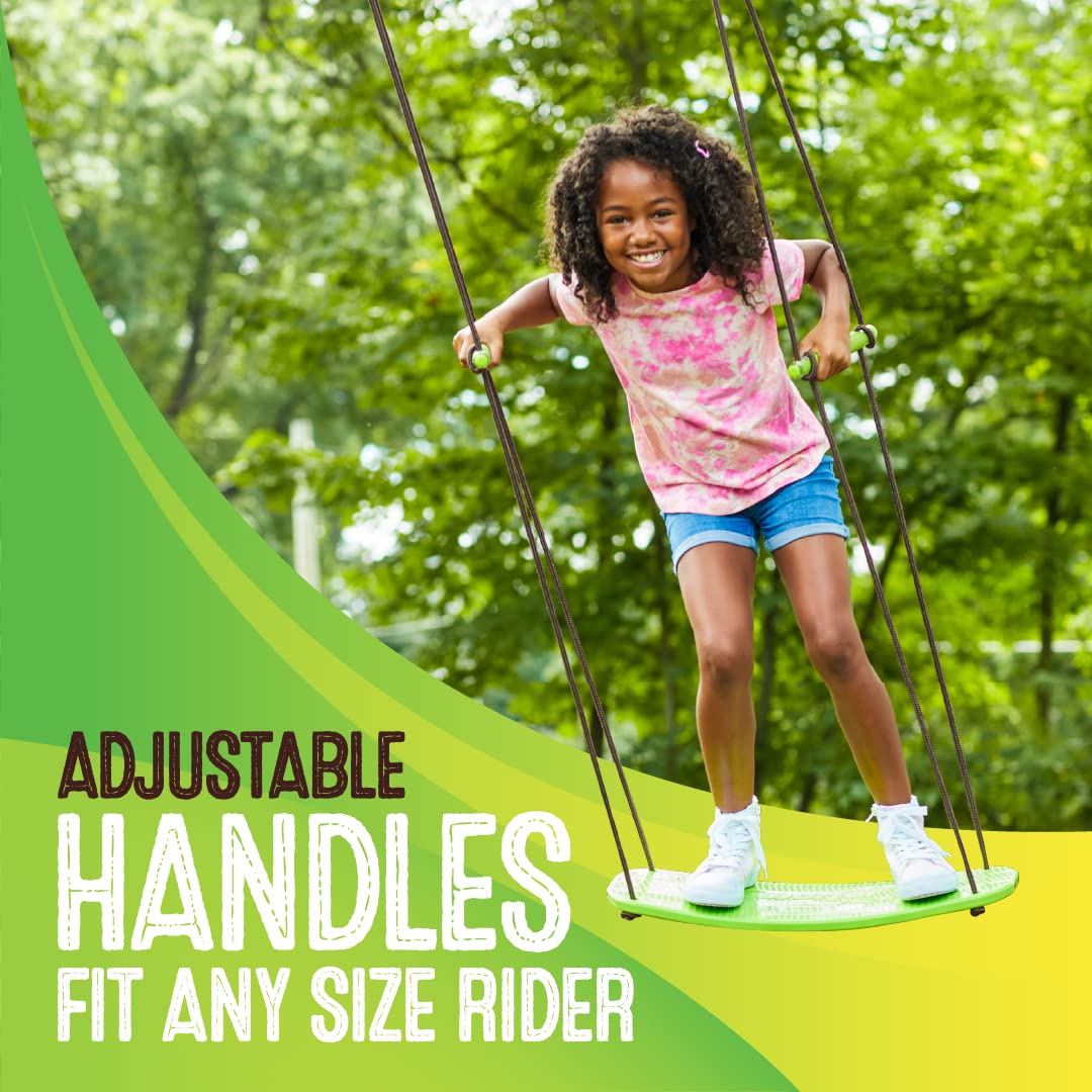 Swurfer Kick Stand Up Tree Swing, Outdoor Swing - Swingset Outdoor For Kids With Adjustable Handles, Outdoor Swing For Kids, Out