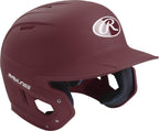 Rawlings Mach Baseball Batting Helmet, Senior, Matte Maroon