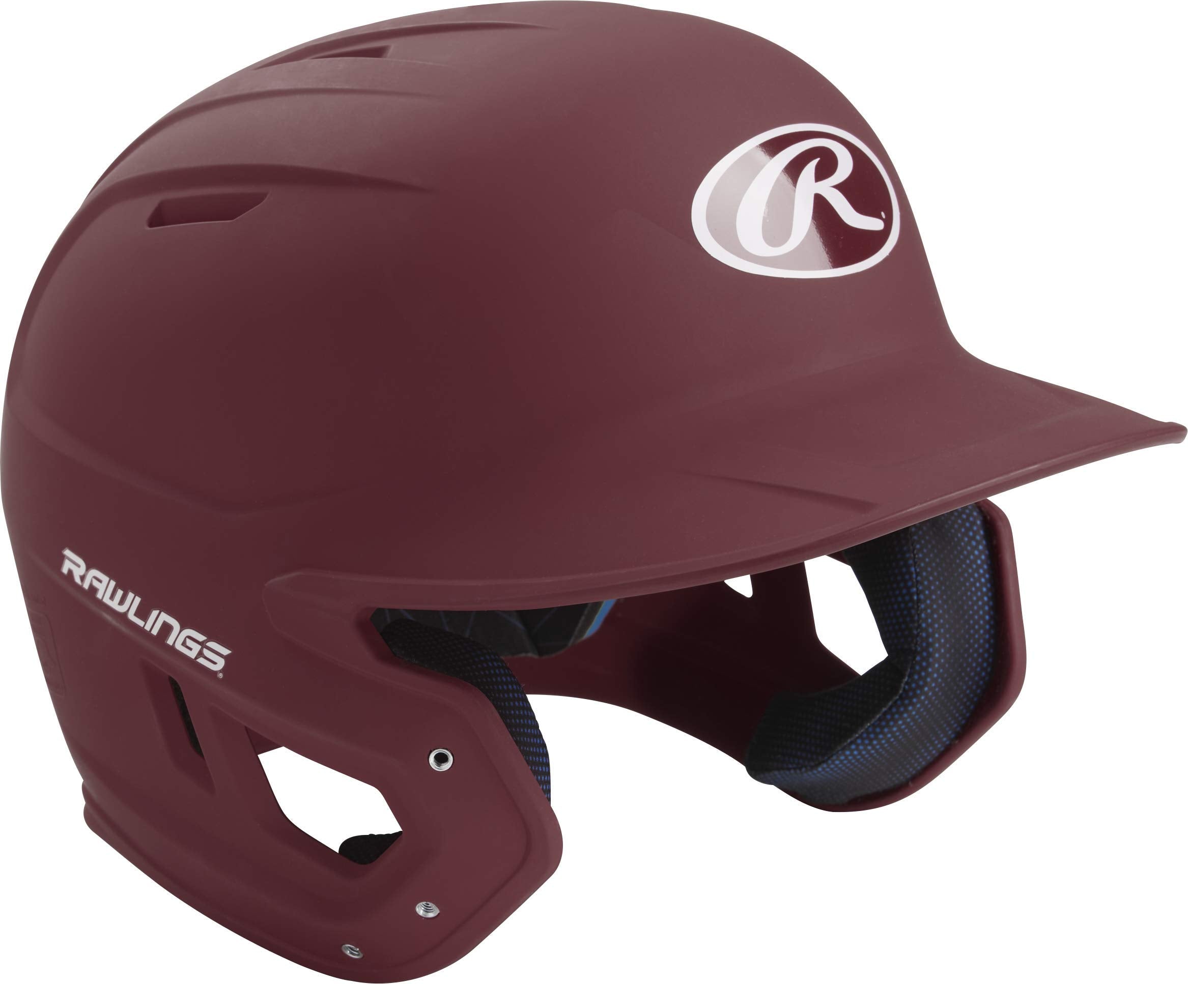 Rawlings Mach Baseball Batting Helmet, Senior, Matte Maroon