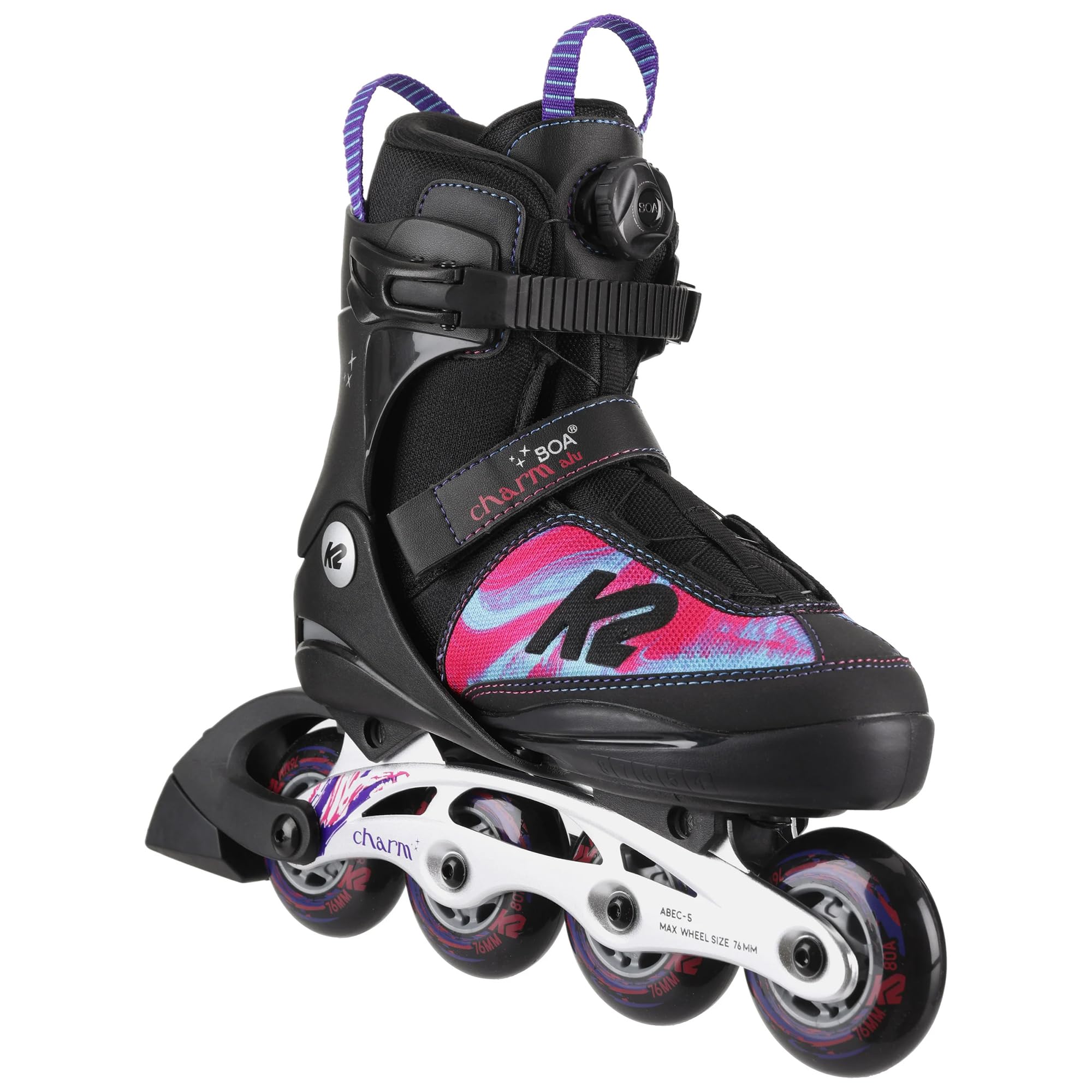 K2 Skate Charm BOA ALU, Purple_Swirl, 4-8