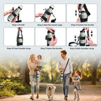Water Bottle Holder Strap, For Owala Hydro Flask Iron Flask 16Oz/24Oz/32Oz/64 Oz Universal Water Bottles, With Carabiner, Hand F