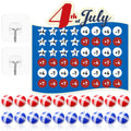 Seenelling 4th of July Games for Outdoor Indoor Activities Large Dart Board with 20 Sticky Balls Patriotic Fourth of July Yard G