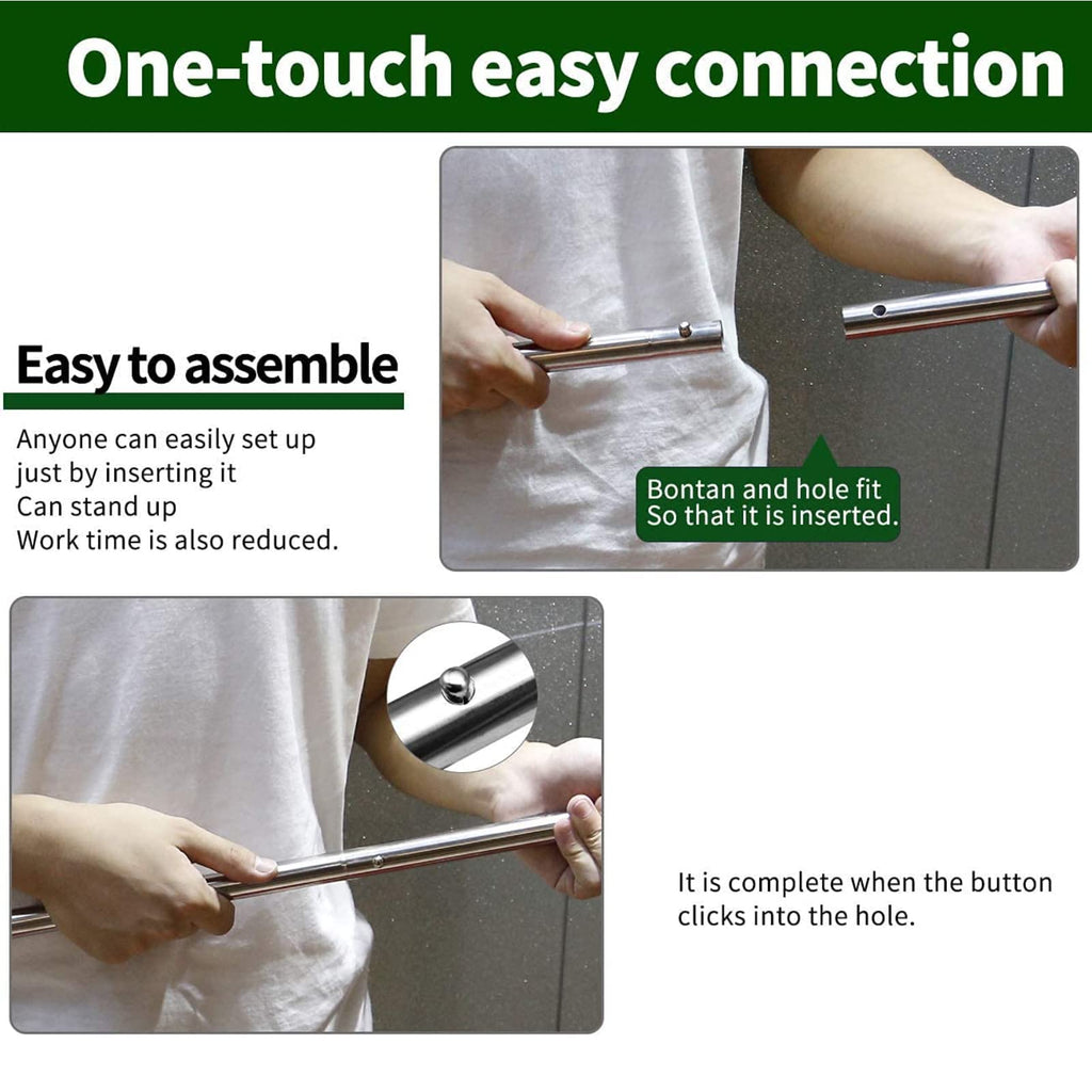 San Like Tent Pole Telescopic Adjustable Tarp Poles For Camping Canopy Awning Shelter Backpacking Hiking -(Adjustable Length - S