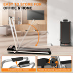 Sevobal Foldable Walking Pad Treadmill, Portable Under Desk Walking Pad With Incline Large Screen, Remote Control And App, Small
