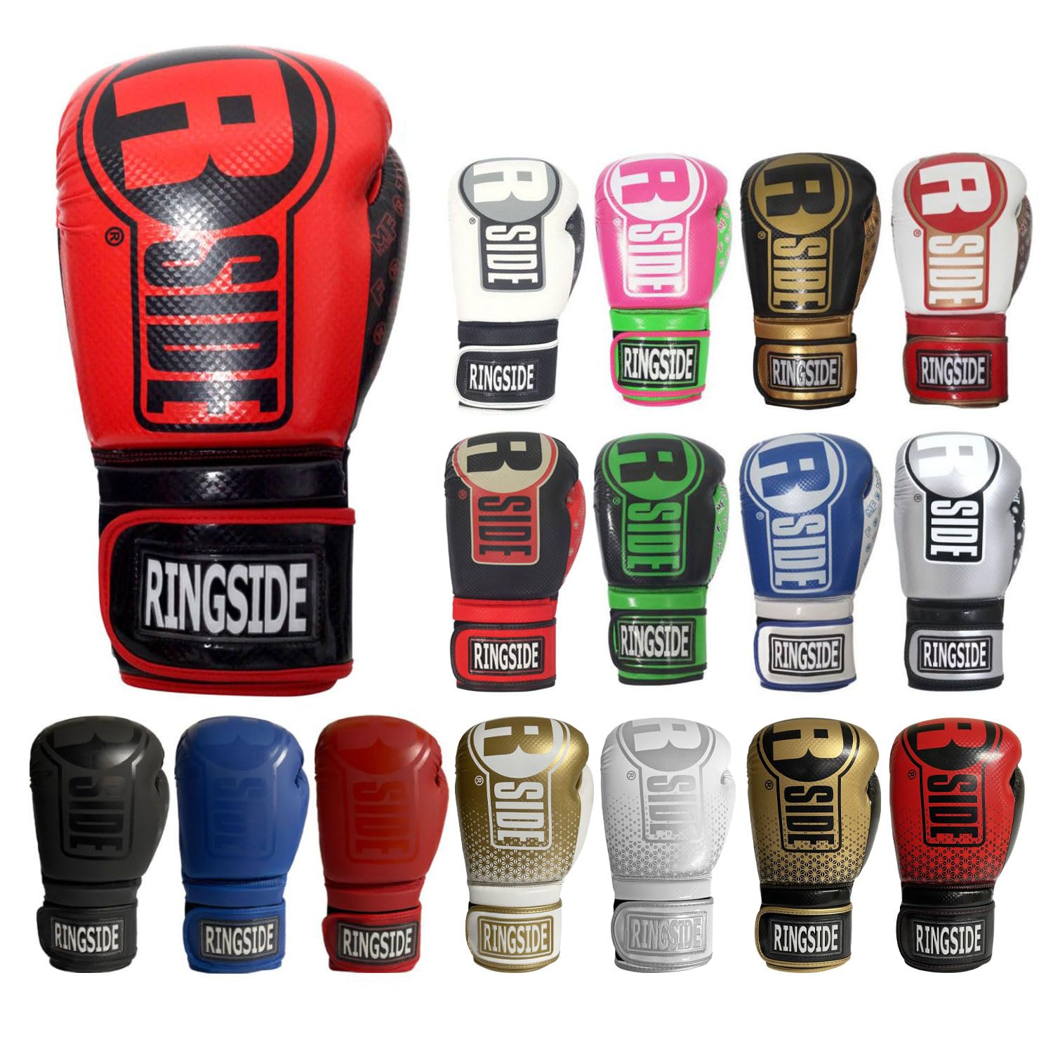 Ringside Apex Flash Boxing Training Sparring Gloves, Rd/Bk , 16 Oz,Red/Black